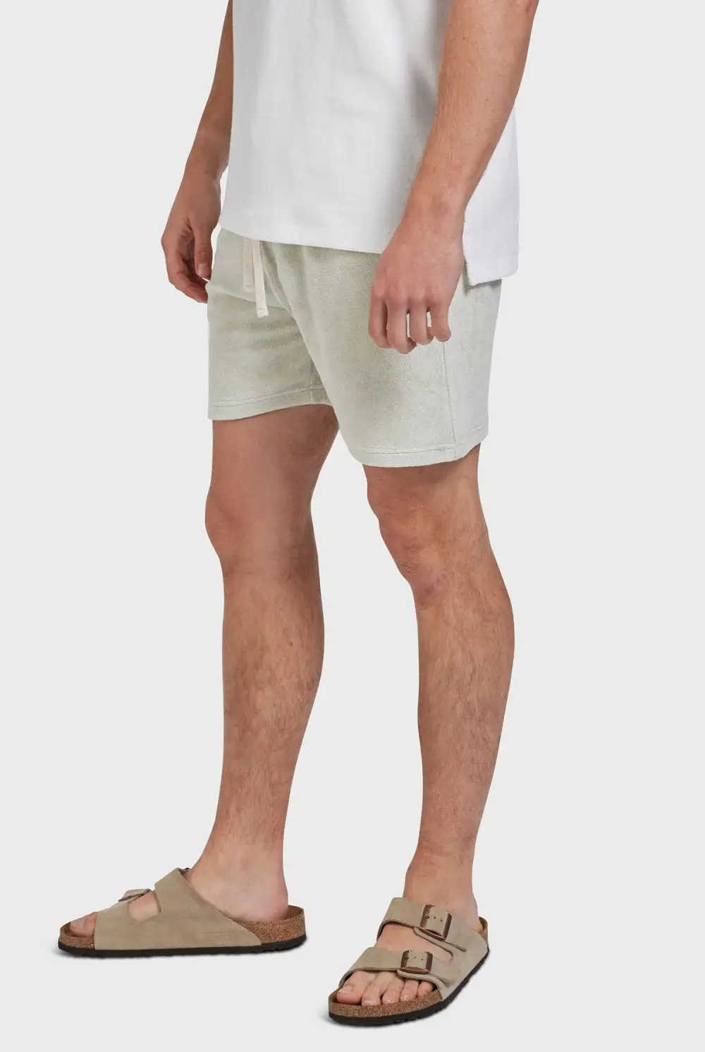 Lightweight Terry Lined Drawstring Beach Shorts