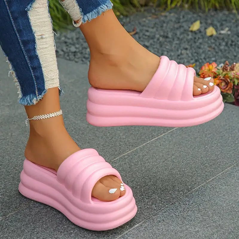 Plush Comfort Platform Indoor Slippers