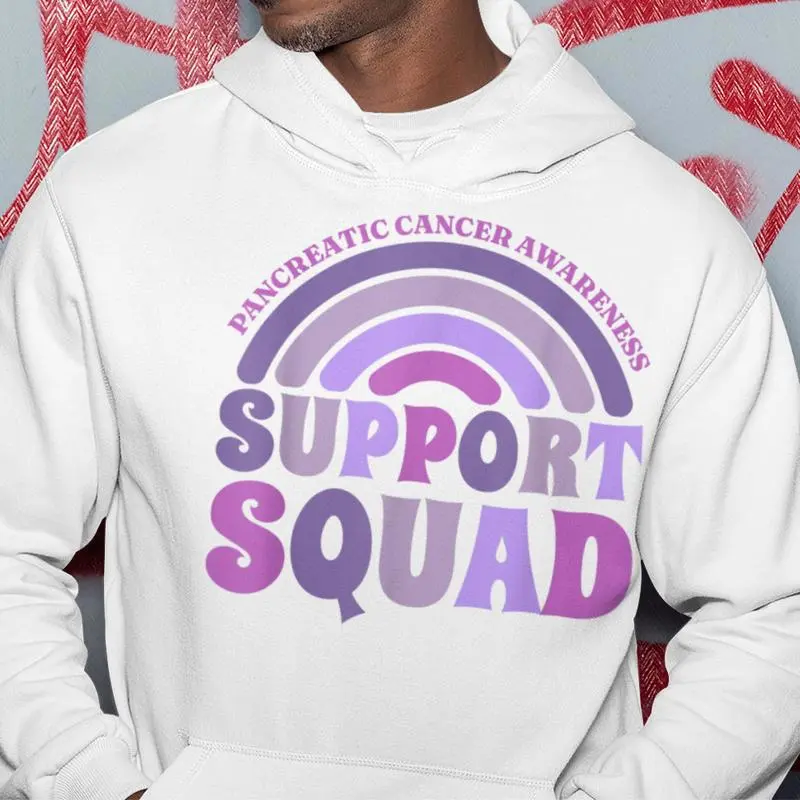 Support Squad Pancreatic Cancer Awareness Pancreatic Cancer Hoodie