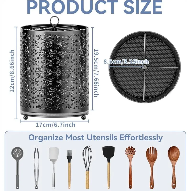 Metal Hollow Utensil Holder