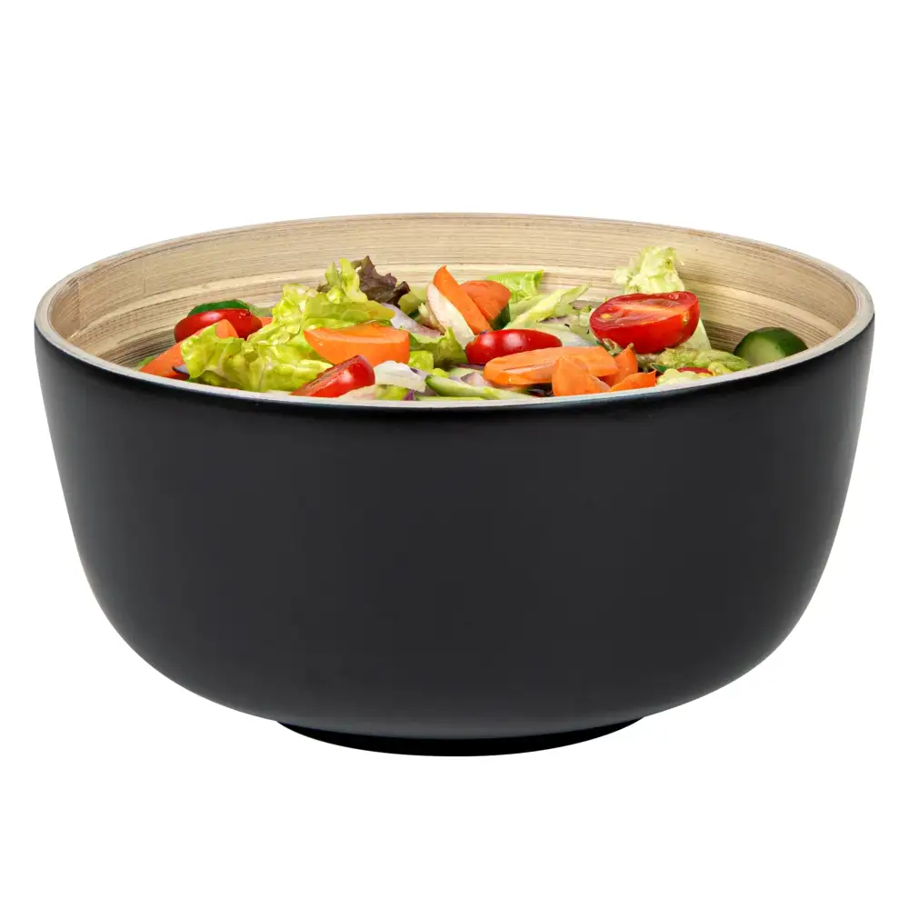 Snack Serving Spun Bamboo Bowl