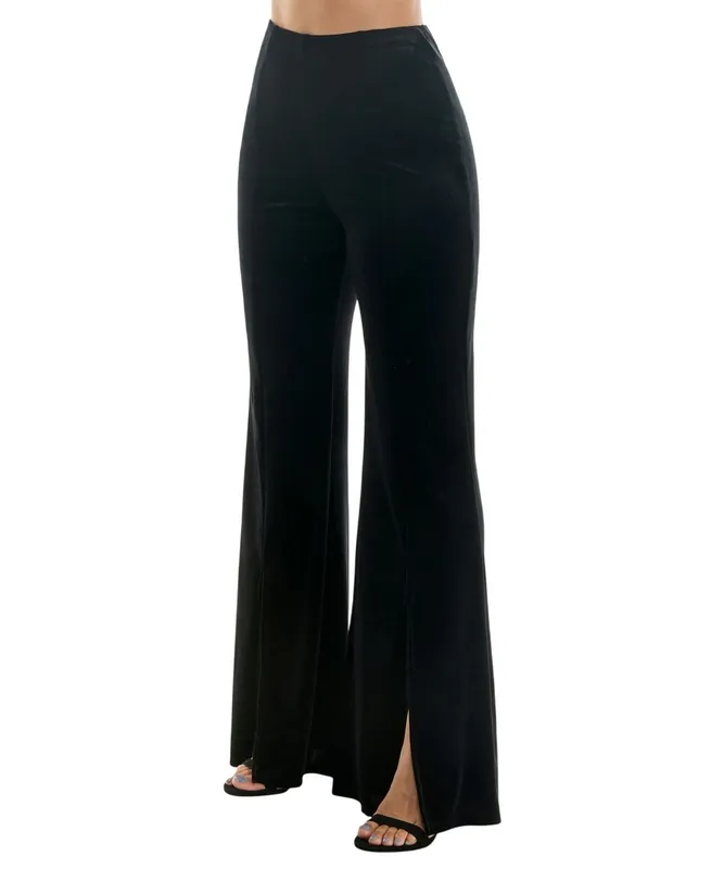Velvet Pull On Elastic Waist Pants