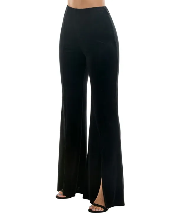 Velvet Pull On Elastic Waist Pants