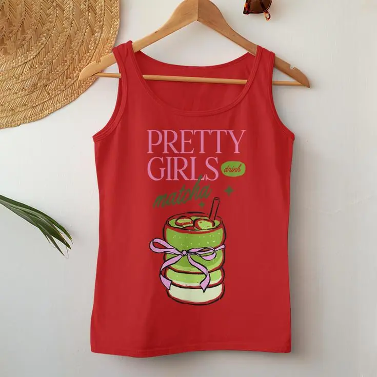 Drink Matcha Green Tea Costume Women Tank Top