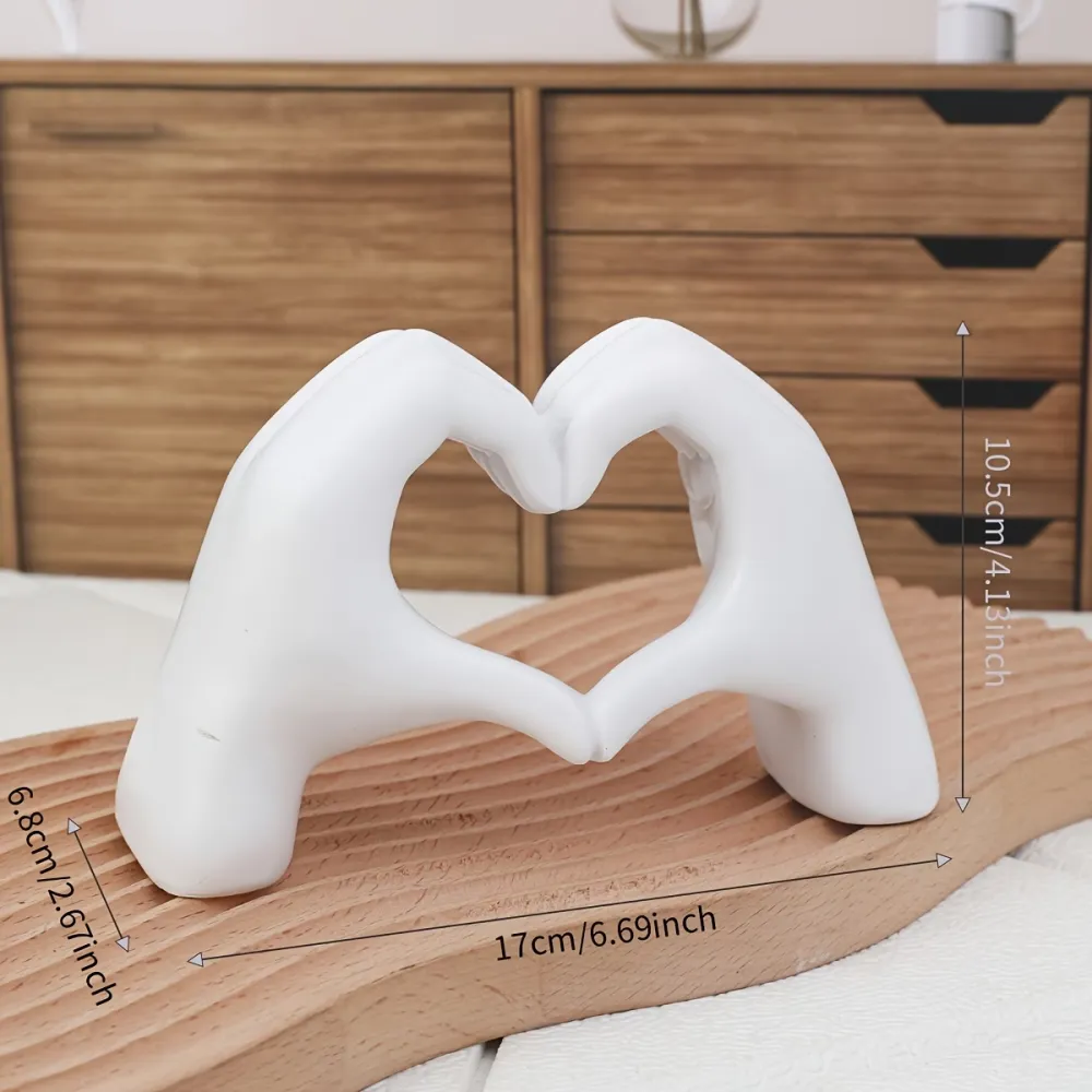 Heart-Hand Decorative Sculpture