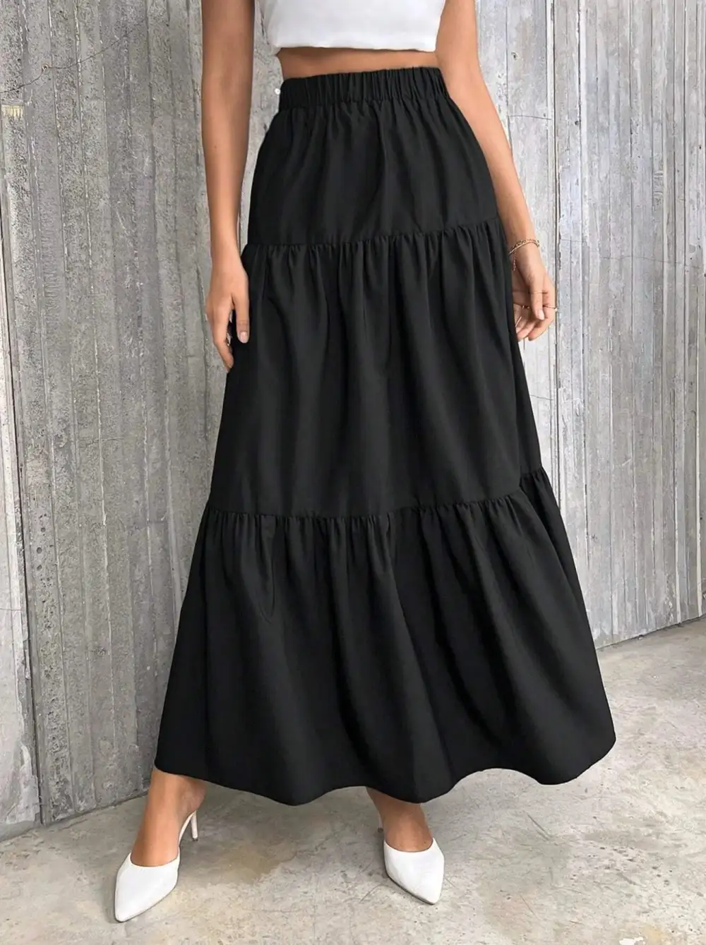 Simple High Waist Skirt