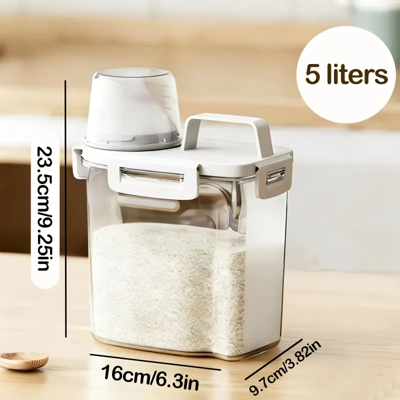 Measuring Cup Rice Bin