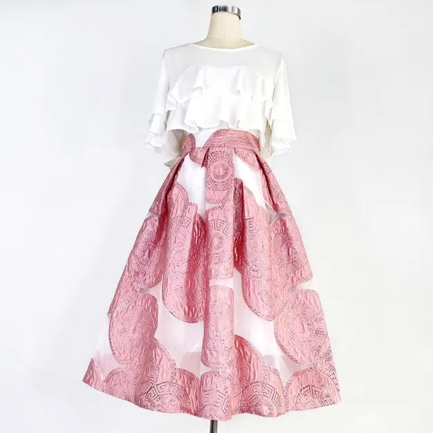 Lightweight Seaside Everyday Casual Embroidered Skirt