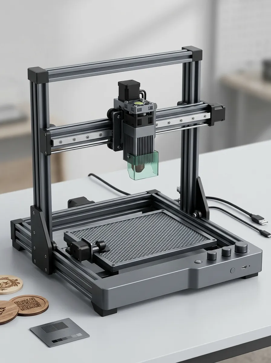Metal-Frame Desktop Laser Cutting and Engraving Machine
