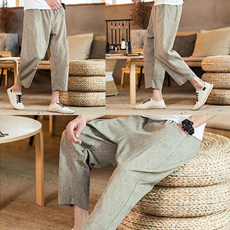 Drawstring Elastic Waist Pants