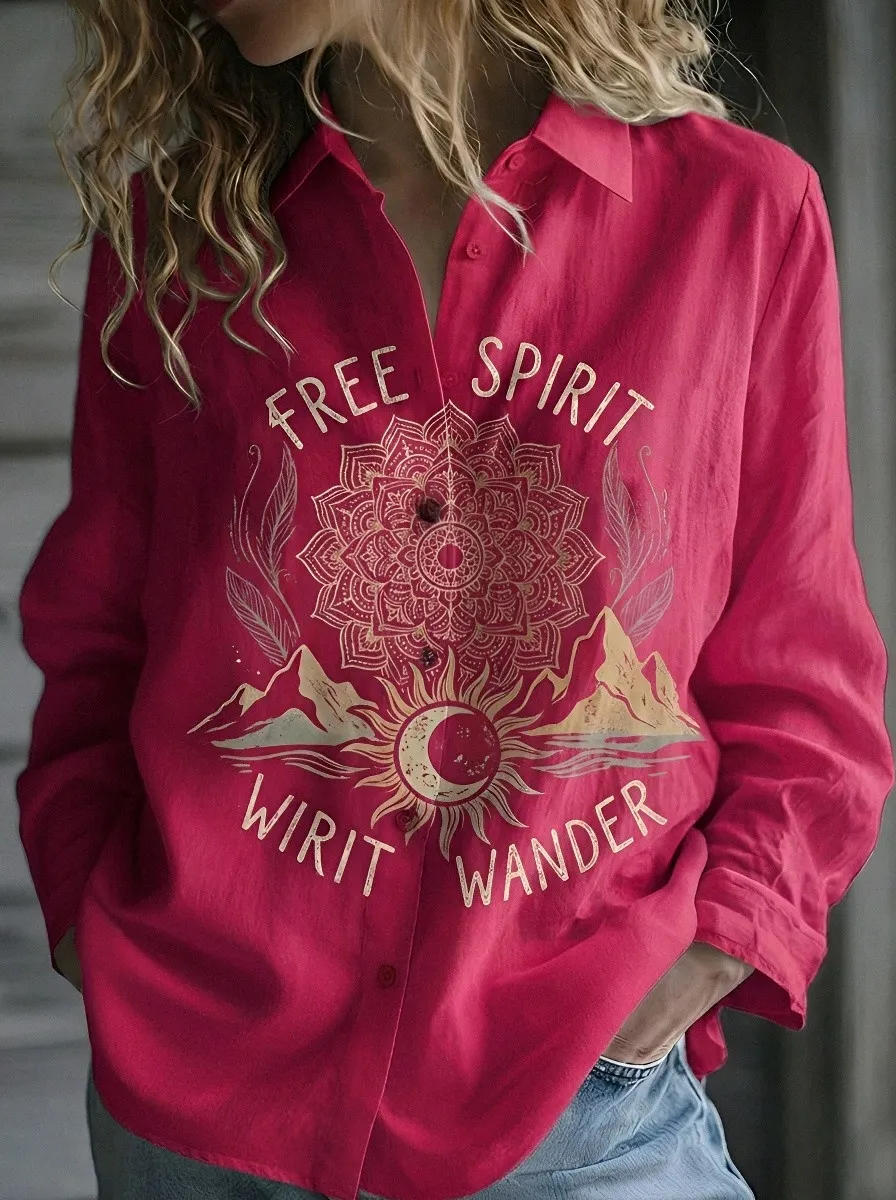 Free Spirit Mandala Casual Shirt