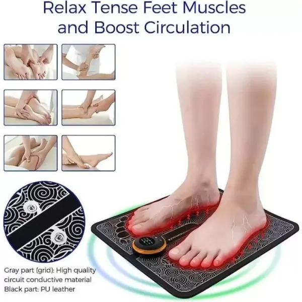ELECTRIC WAVES FOOT MASSAGER Therapy Mate for Legs,Foot Massager,Portable Wireless Rechargeable Foot Pain Relief Massage Massager  (Multicolor)