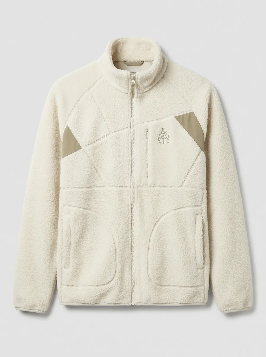 Nature Fern Leaf Fleece Jacket