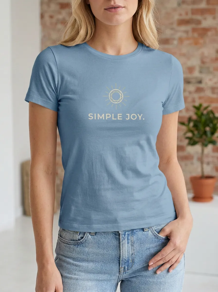 Women's Simple Joy Sun Geometric Printed T-shirt