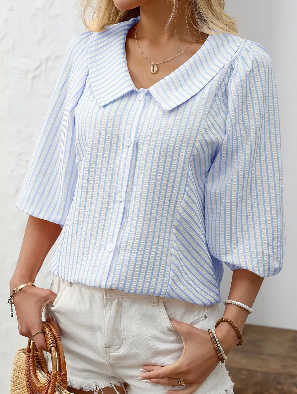 Puff Sleeve Doll Blouse