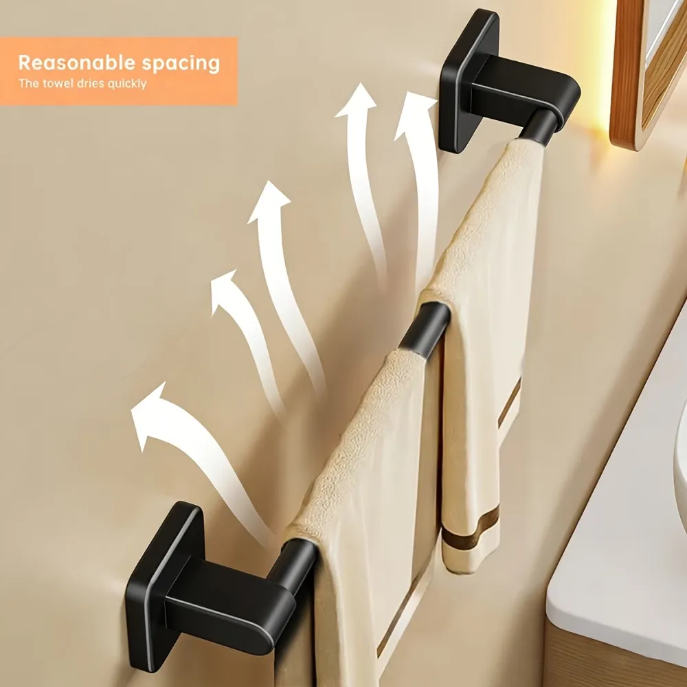 Wall-Mounted Bathroom Towel Rack