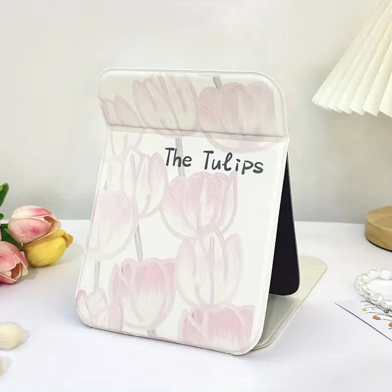 Floral Tulip Foldable Mirror
