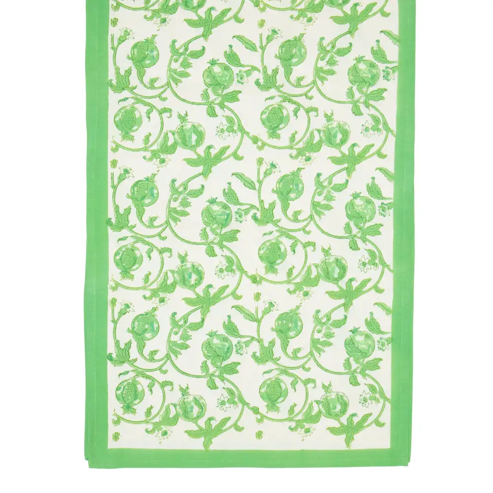 Curling Vine Parrot Table Runner