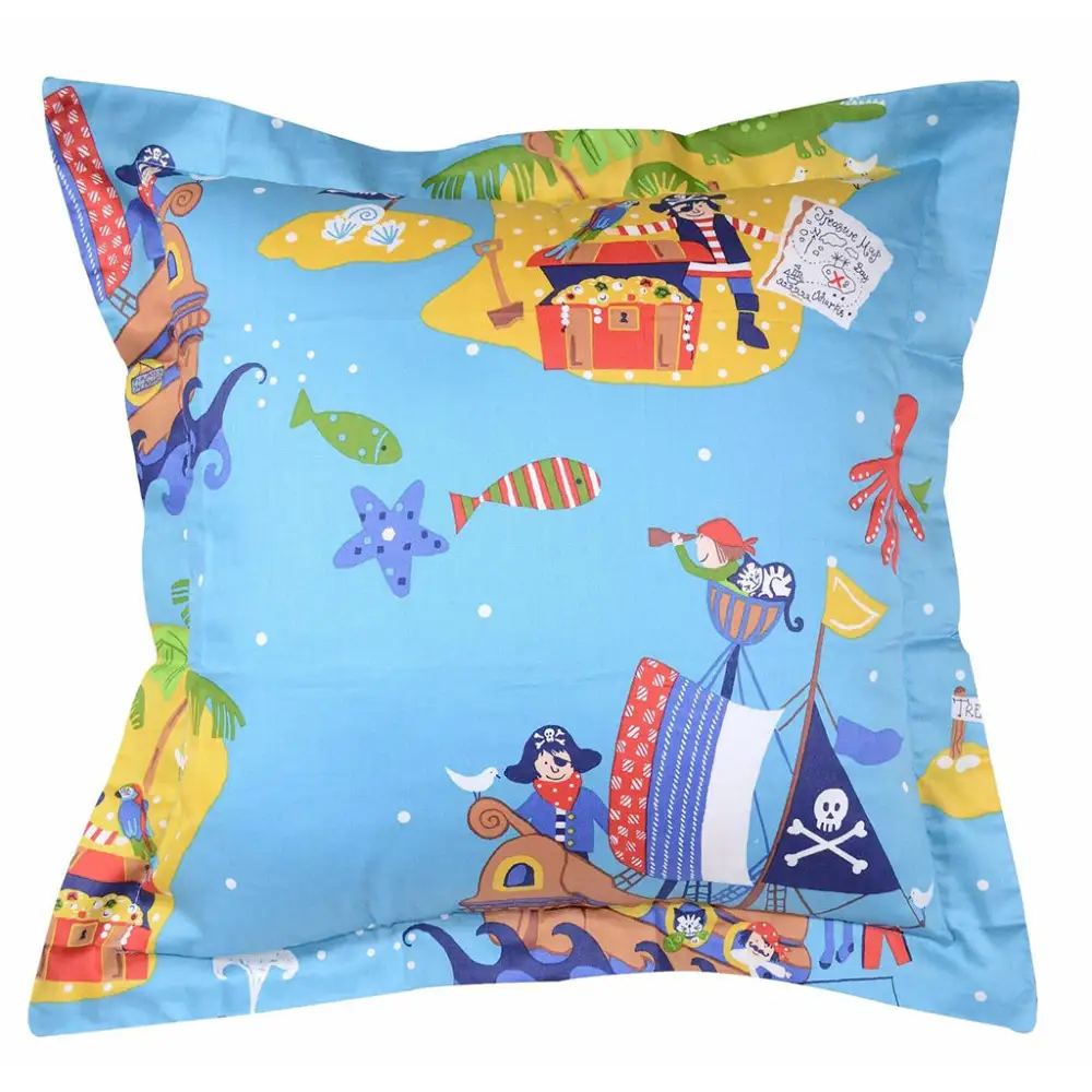 Cotton Cushion Cover Set With Sateen Detail
