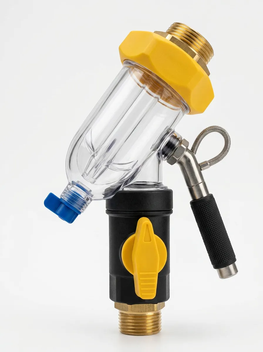 Brass-Valve Water Heater Sediment Flush Tool
