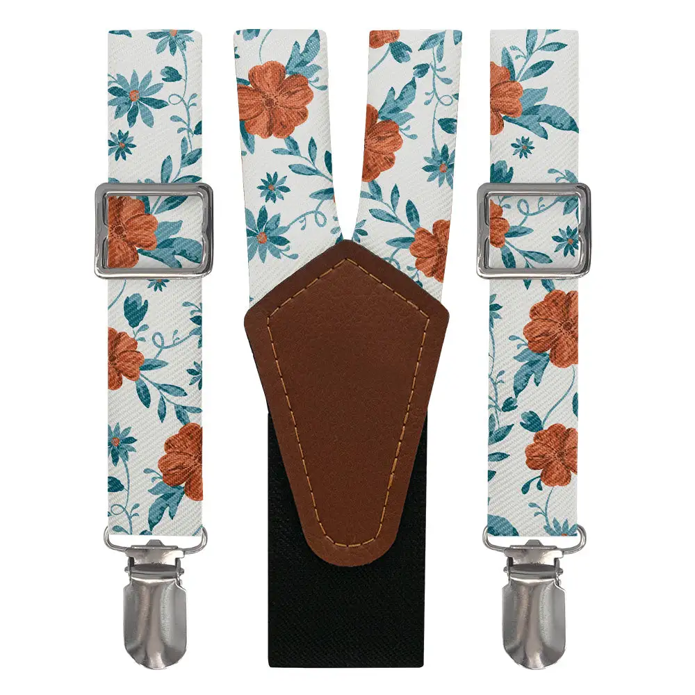 Impatiens Floral Pattern Suspenders