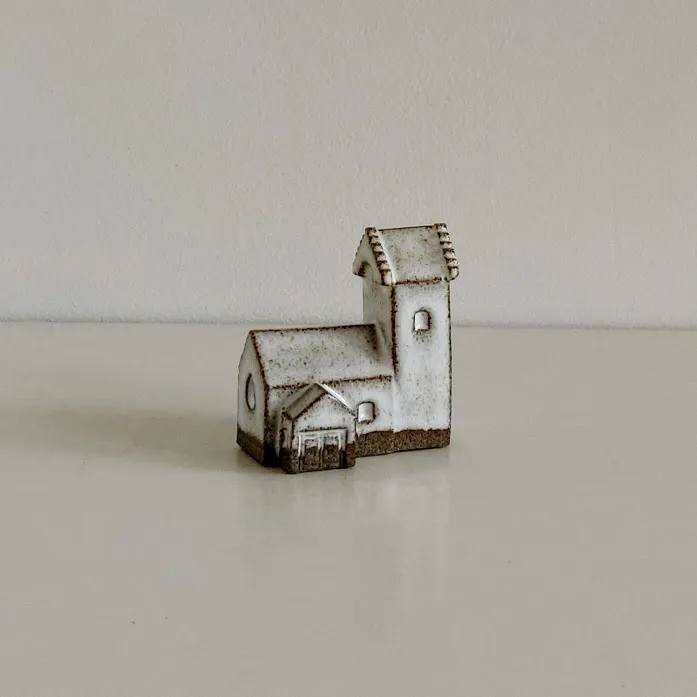 Handcrafted Ceramic Church Ornament