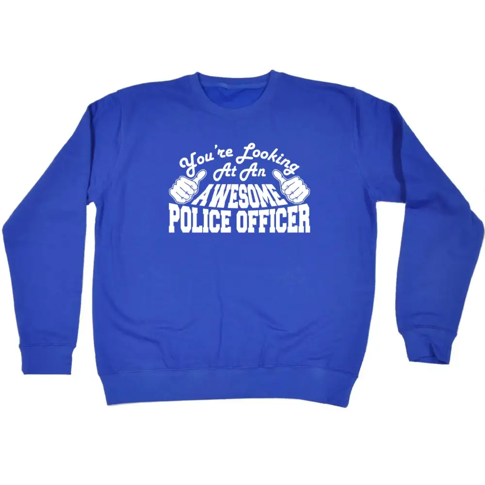 Police Officer Graphic Sweatshirt