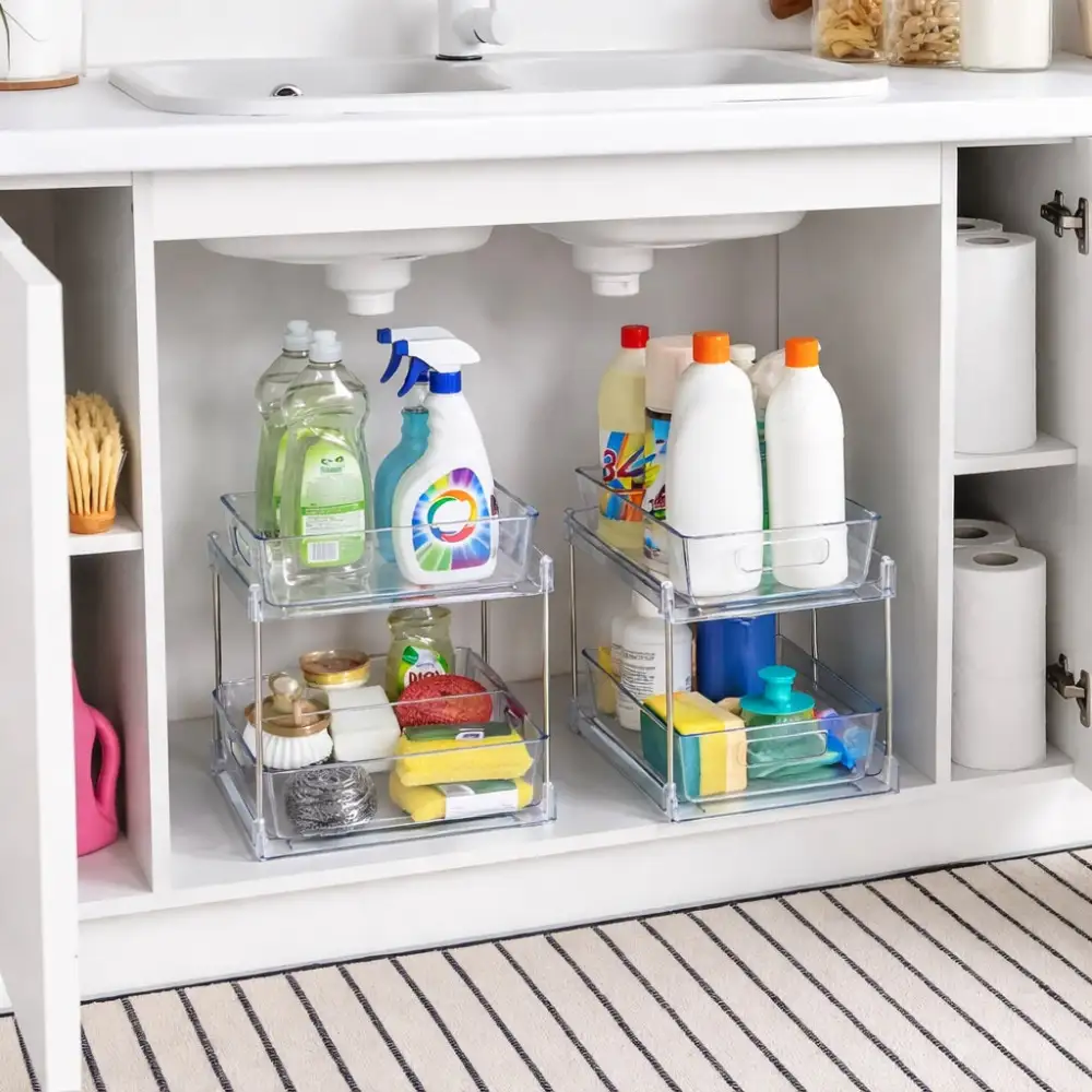 Tier Pull Out Cleaning Organizers