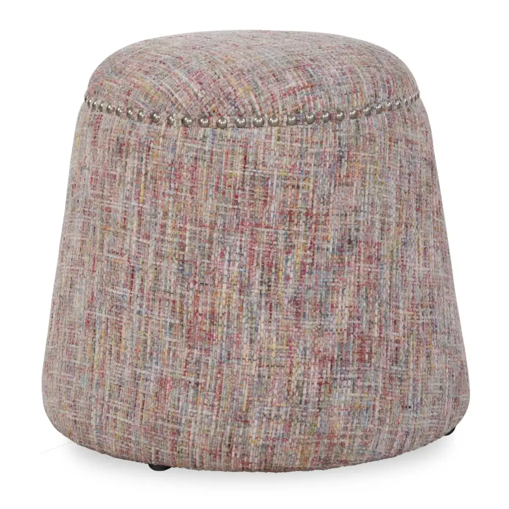 Confetti Chenille Ottoman