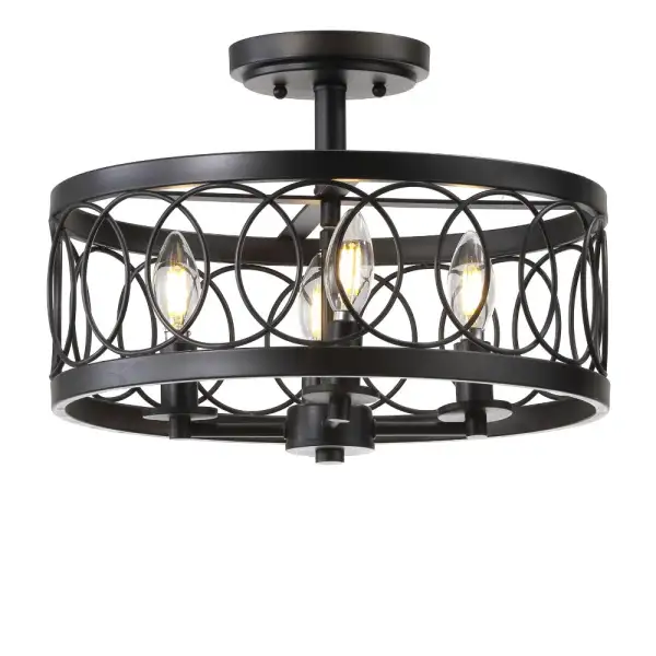 Metal LED Semi-Flush Mount