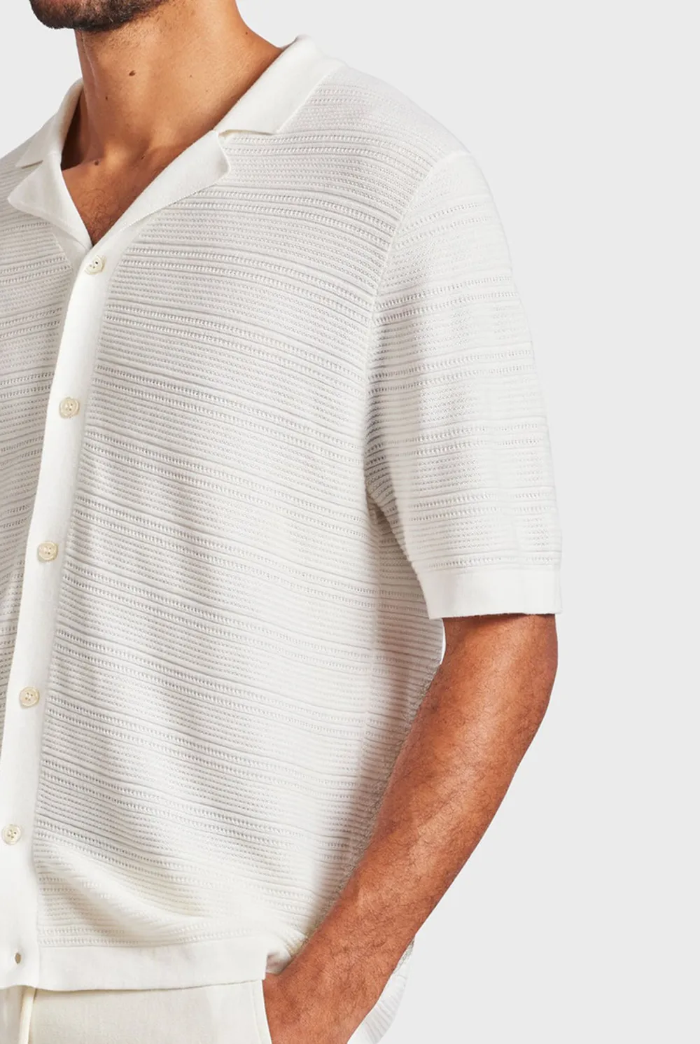 Relaxed Fit Cuban Collar Short Sleeve Shirt