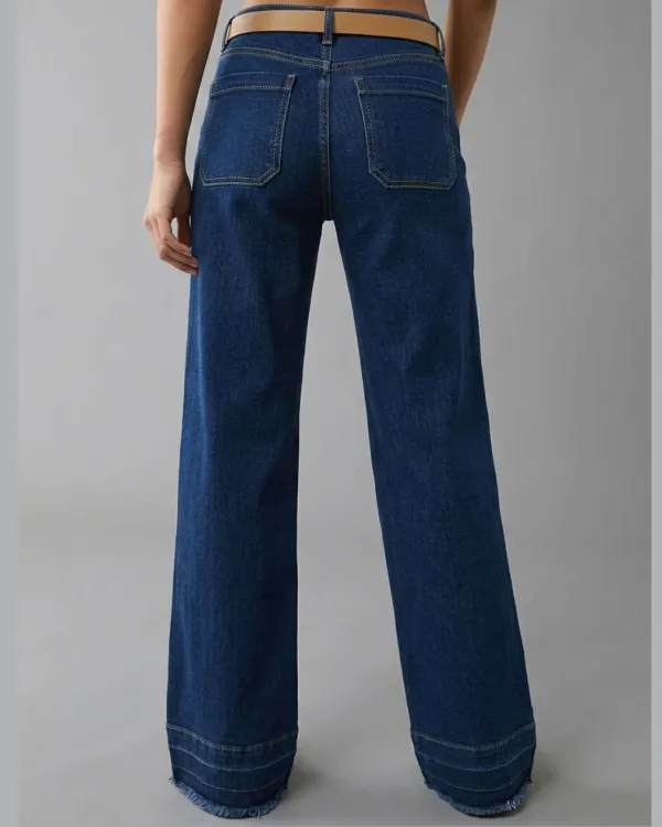 High-Waist Relaxed Straight-Leg Jeans