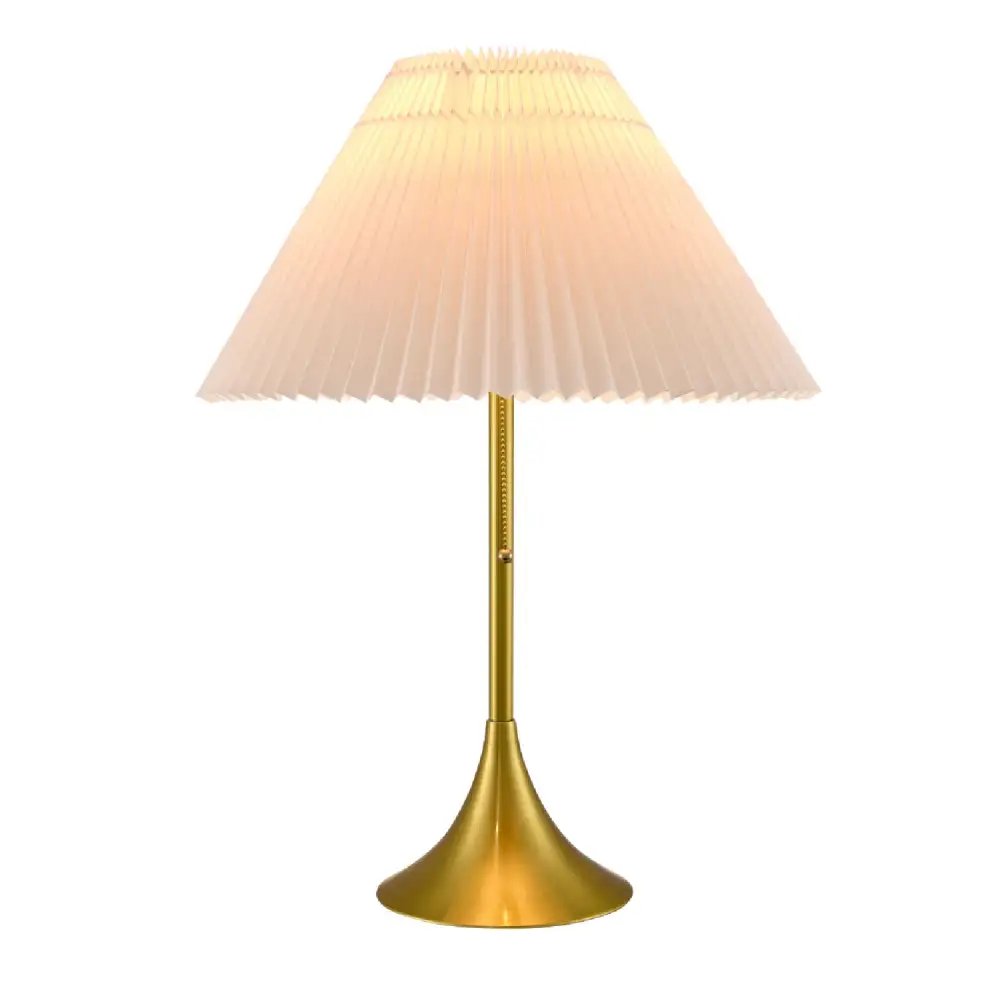Cotton Pleated Table Lamp