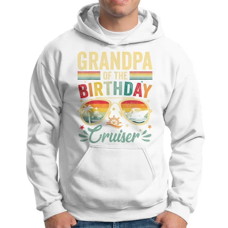 Grandpa Of The Birthday Cruiser Sunglasses Cruise Vintage Hoodie