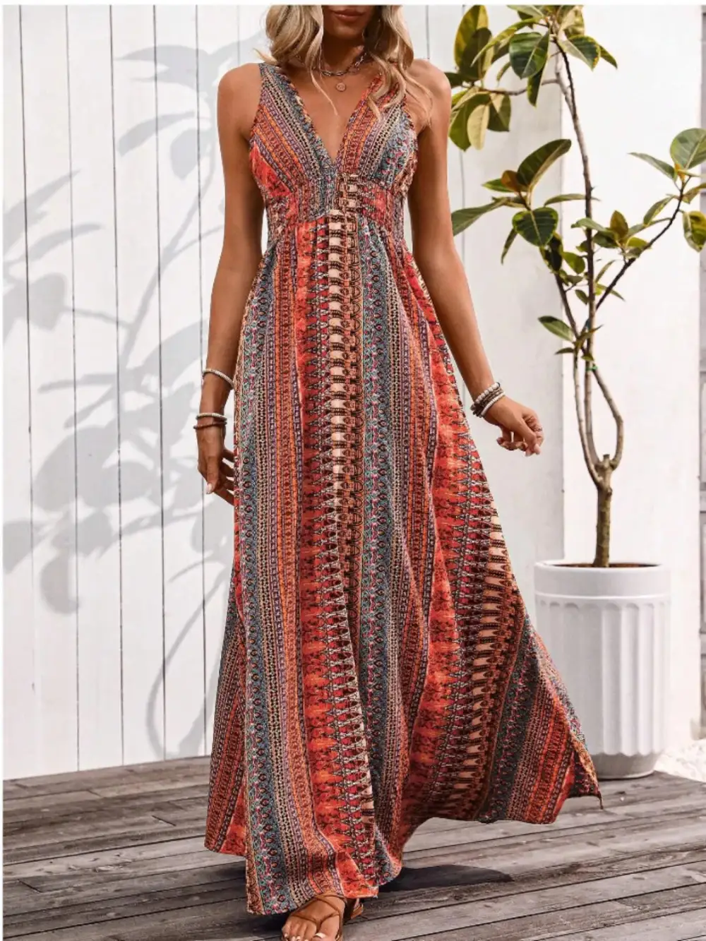 Flowy Tie Waist Tie Detail Dress