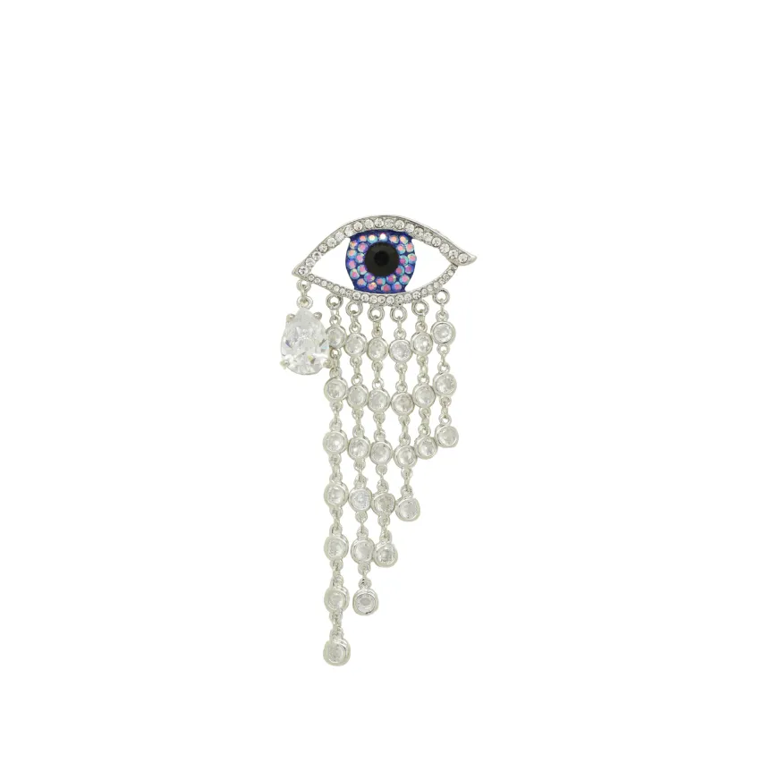 Crystal Shower Eye Brooch