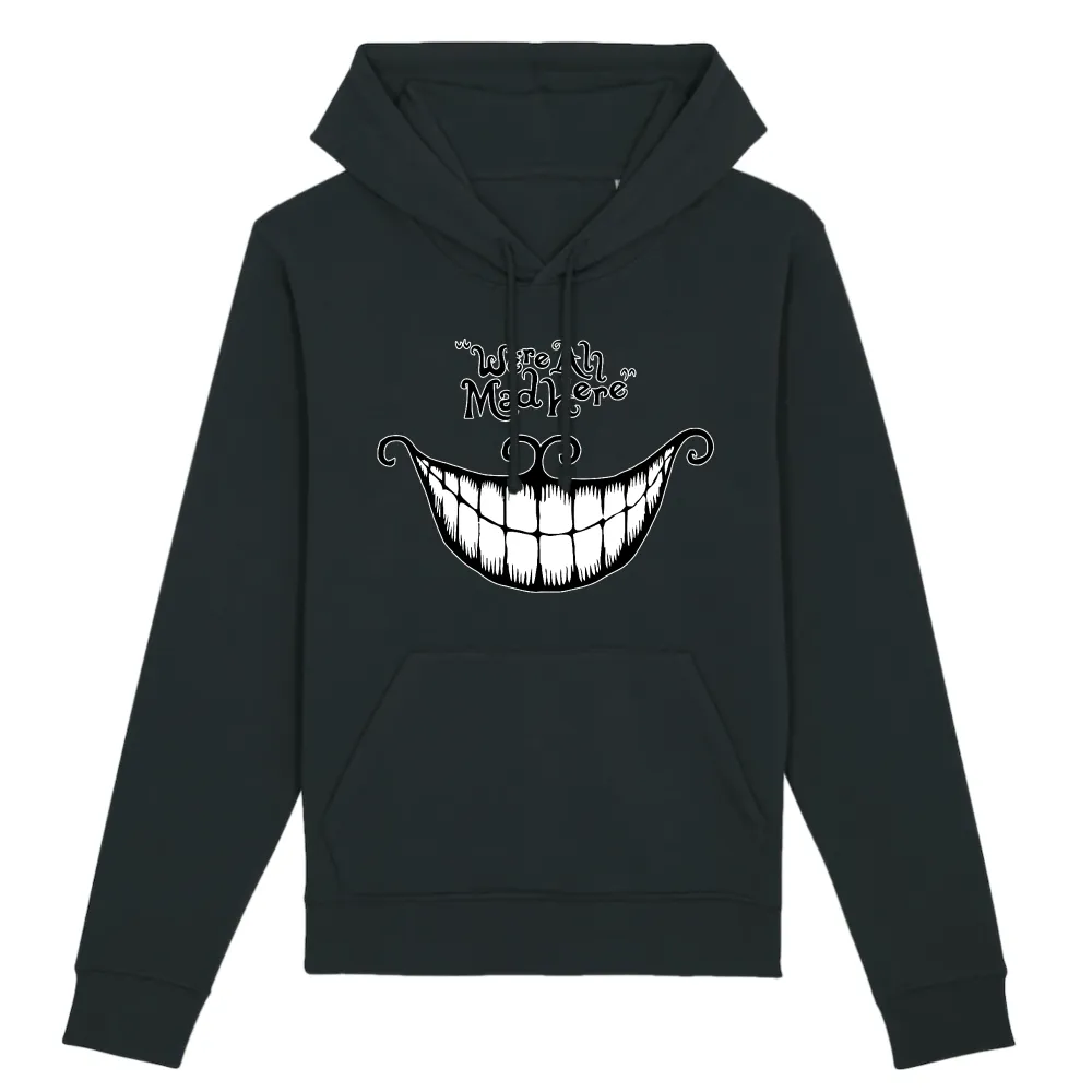 Grinning Cat Graphic Pullover Hoodie