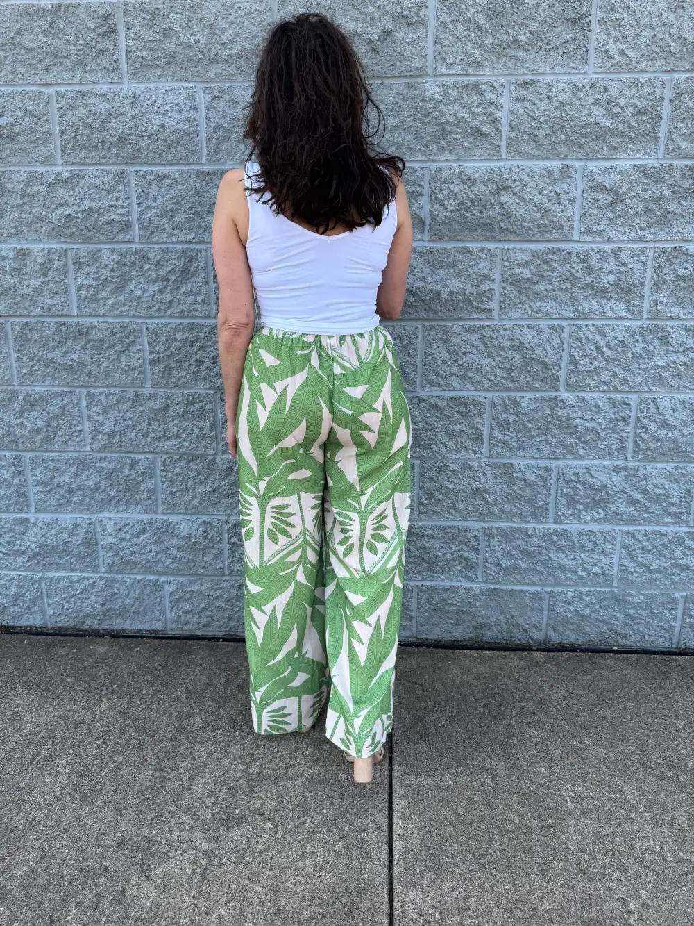 Sequin Drawstring Elastic Waist Pants