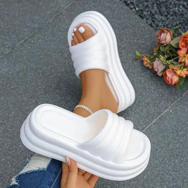 Plush Comfort Platform Indoor Slippers
