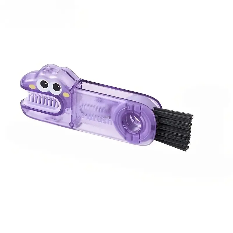 Durable Crocodile-Shaped Three-In-One Cup Lid Brush Cleaner