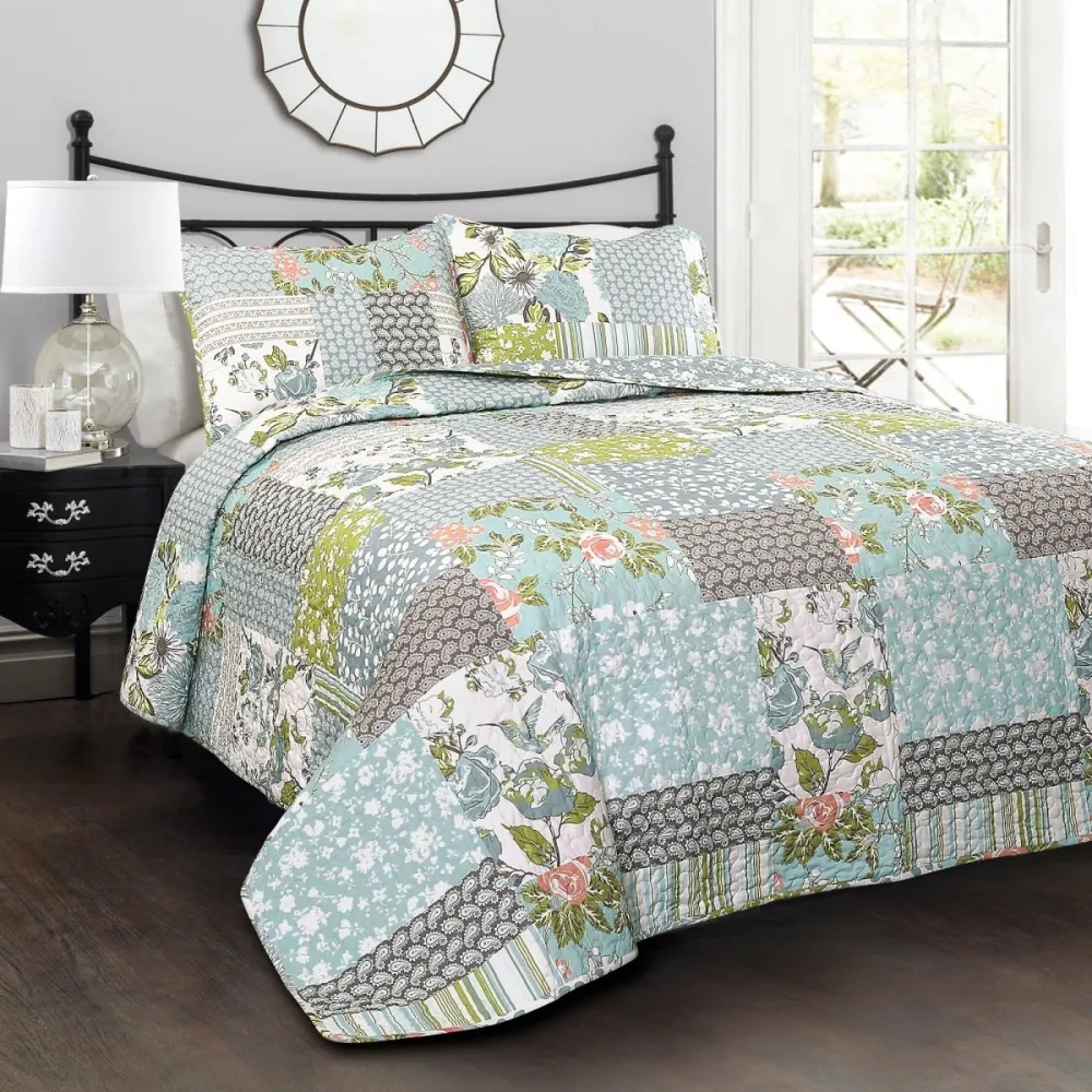 Essential Cotton Polyester Quilt Bedding Set