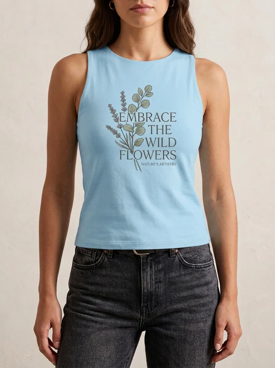 Nature Lover Wildflower Botanical Tank Top
