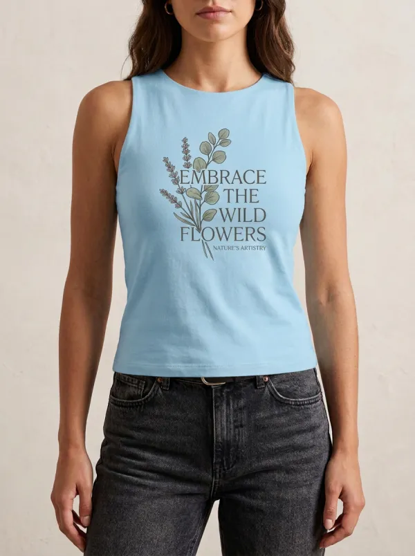 Nature Lover Wildflower Botanical Tank Top