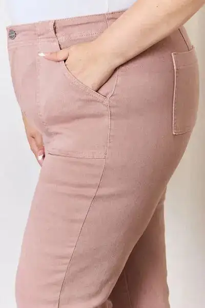 High Rise Ankle Flared Denim Jeans