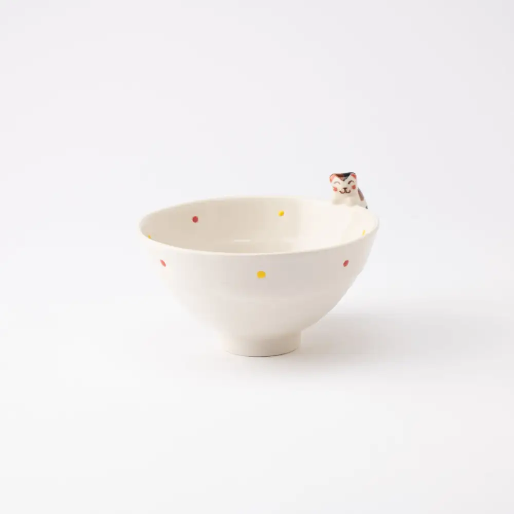 Modern Cat Porcelain Rice Bowl