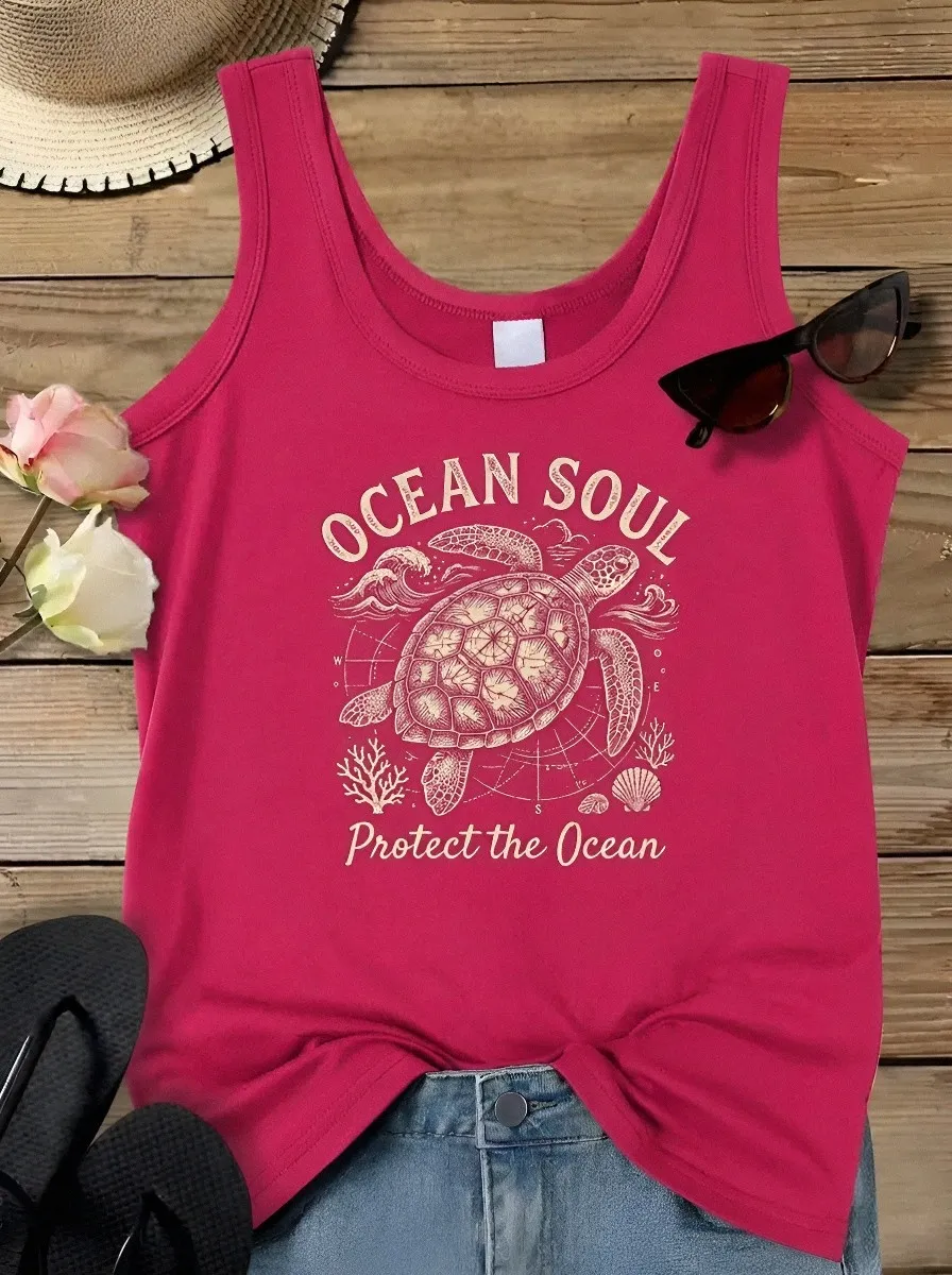 Ocean Lover Sea Tank Top Casual