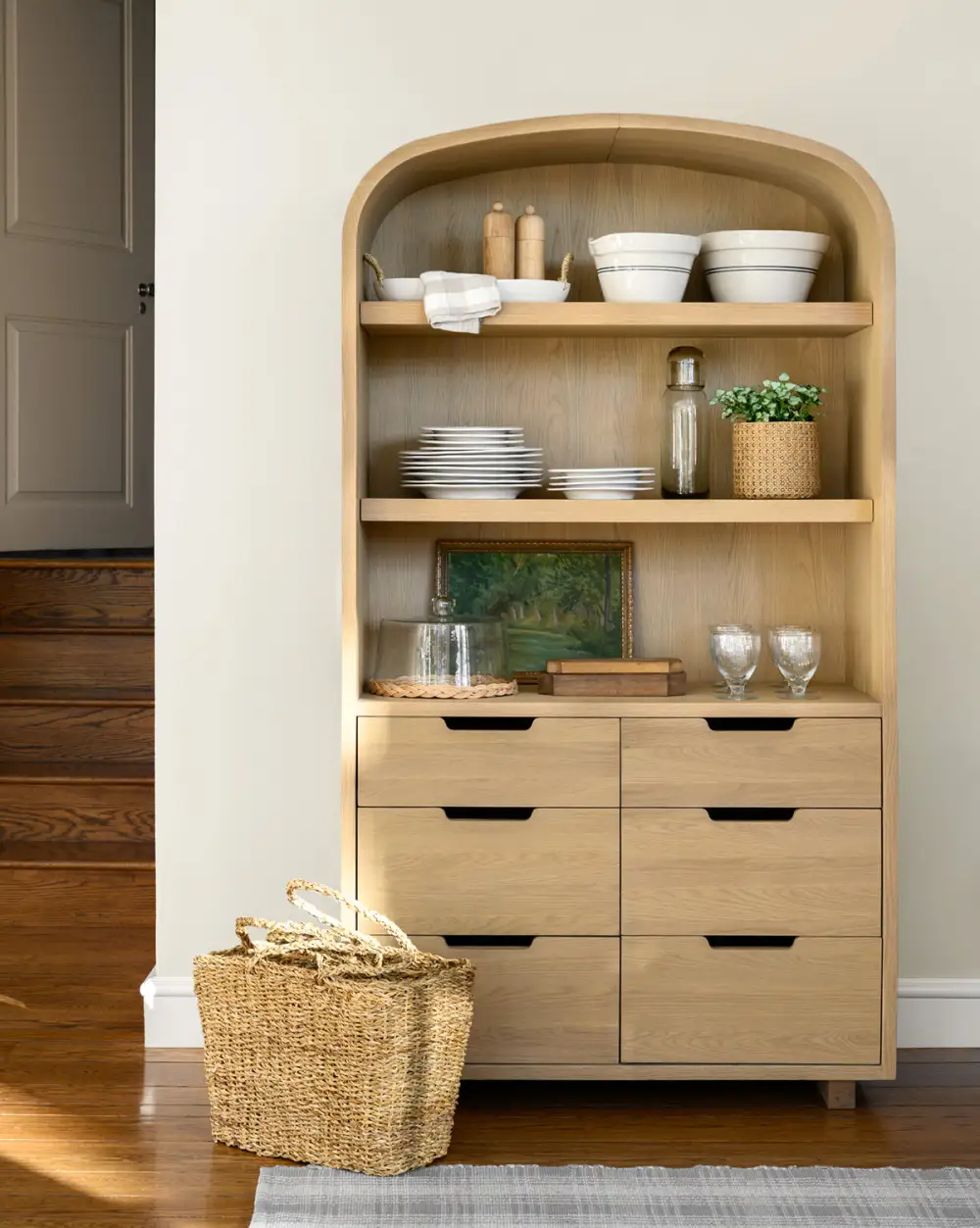 Everyday Storage Oak Cabinet