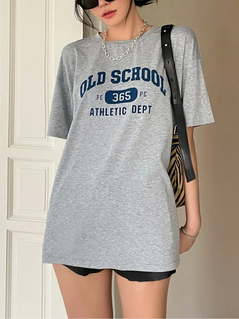 Drop Shoulder Oversized Fit Letter Graphic T-Shirt