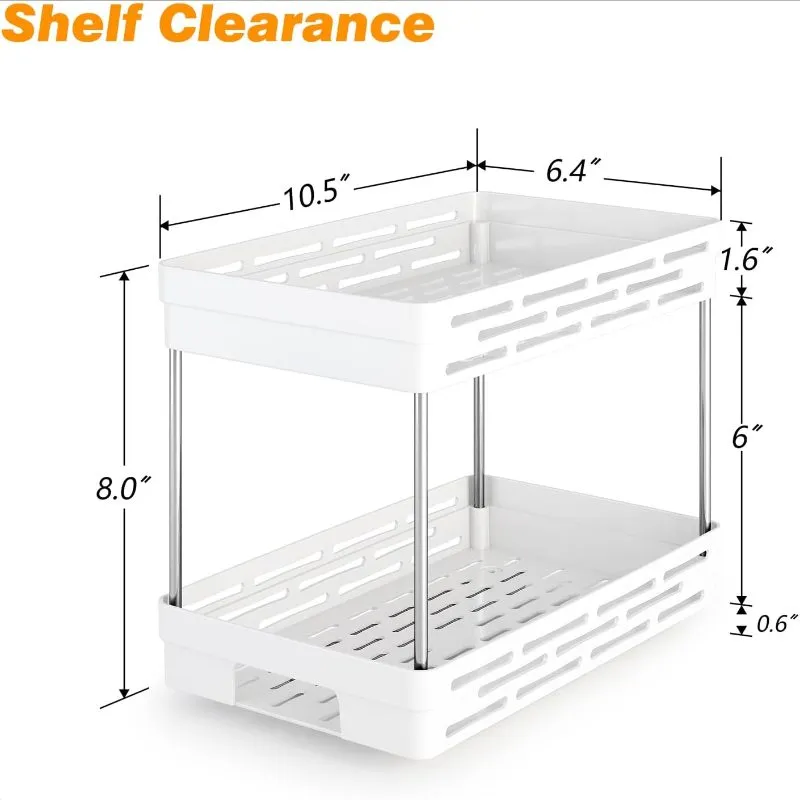 2 Tier Spice Rack Organizer