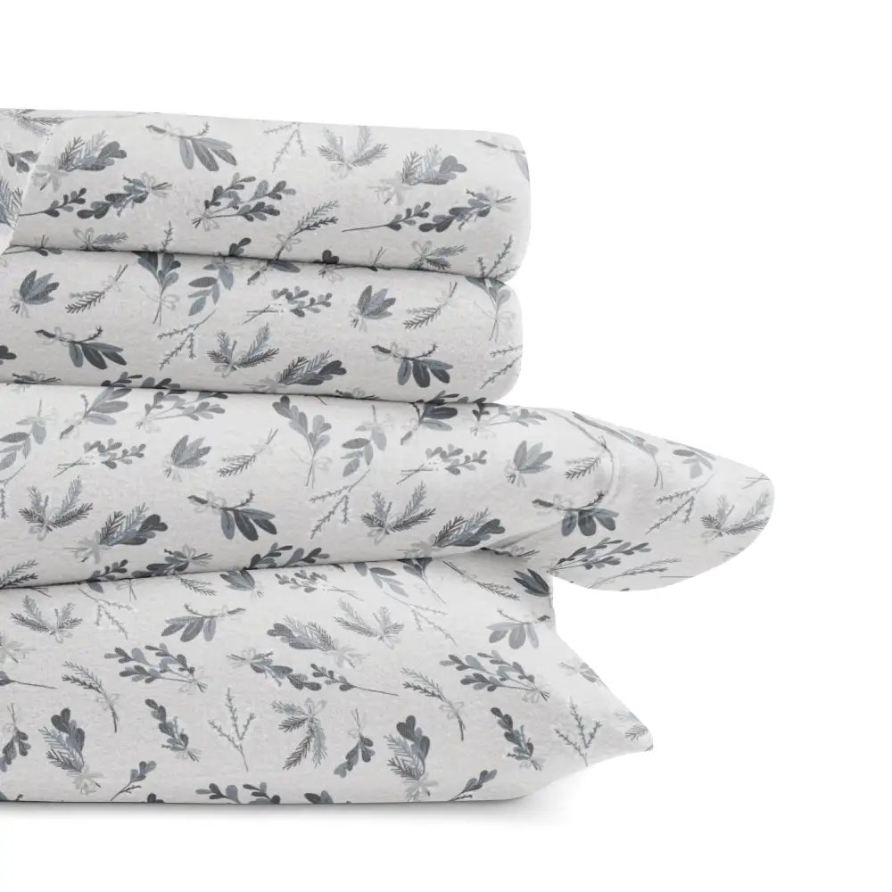Botanical Flannel Sheet Set